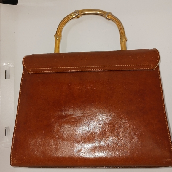 Rare 1970s Vintage FURLA structured kelly-like bag - Picture 2 of 13
